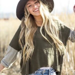 Free People Tops - Free People knit hi lo Henley Free People Tops - Free People knit hi lo Henley